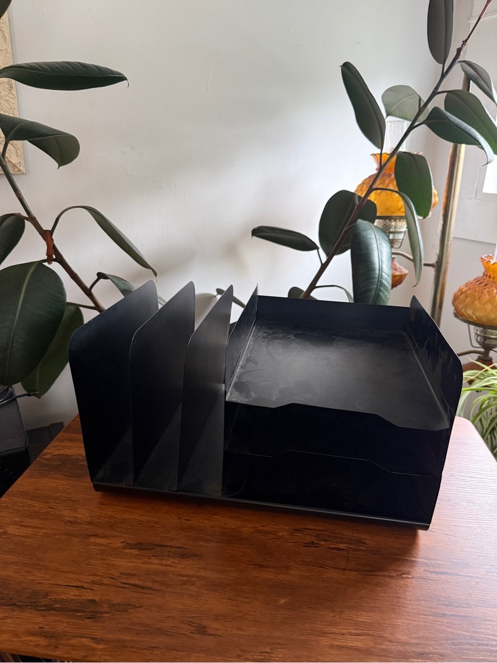 Black Desk metal Organizer File Sorter - Home Storage & Organization